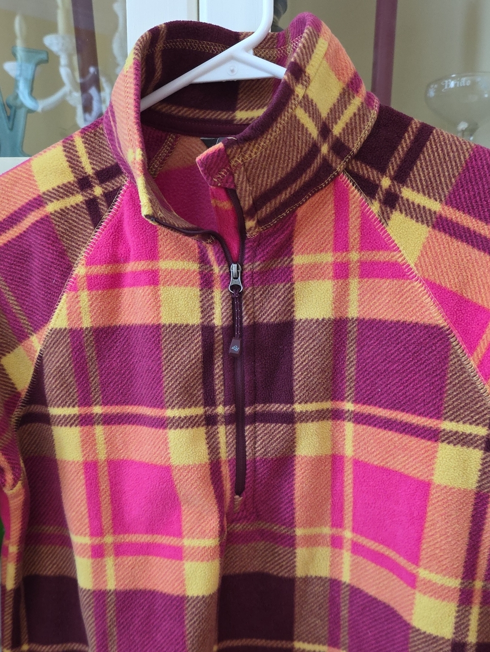 Eddie Bauer Women's Plaid Half-Zip Fleece